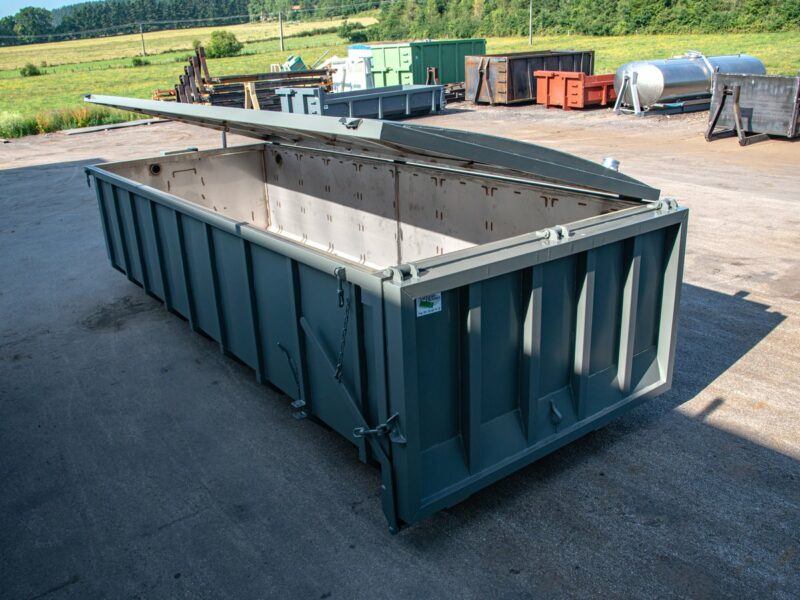 Juil 2019 - Benne à boue en inox avec toit ouvrant Juil 2019 - Benne à boue en inox avec toit ouvrant
